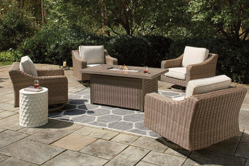 beachcroft-beachcroft-fire-pit-table-with-four-nuvella-swivel-lounge-chairs