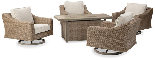 beachcroft-beachcroft-fire-pit-table-with-four-nuvella-swivel-lounge-chairs