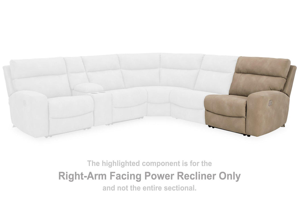 Next-Gen DuraPella Power Reclining Sectional Loveseat with Console