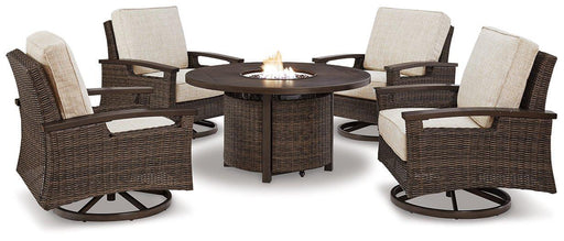 paradise-trail-paradise-trail-fire-pit-table-with-4-nuvella-swivel-lounge-chairs