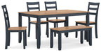 gesthaven-dining-table-with-4-chairs-and-bench-set-of-6