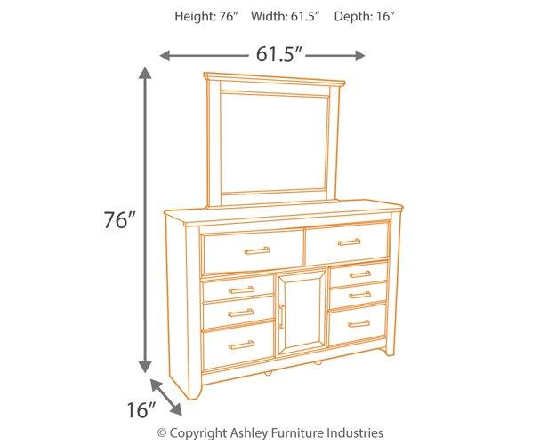 Juararo Dresser and Mirror