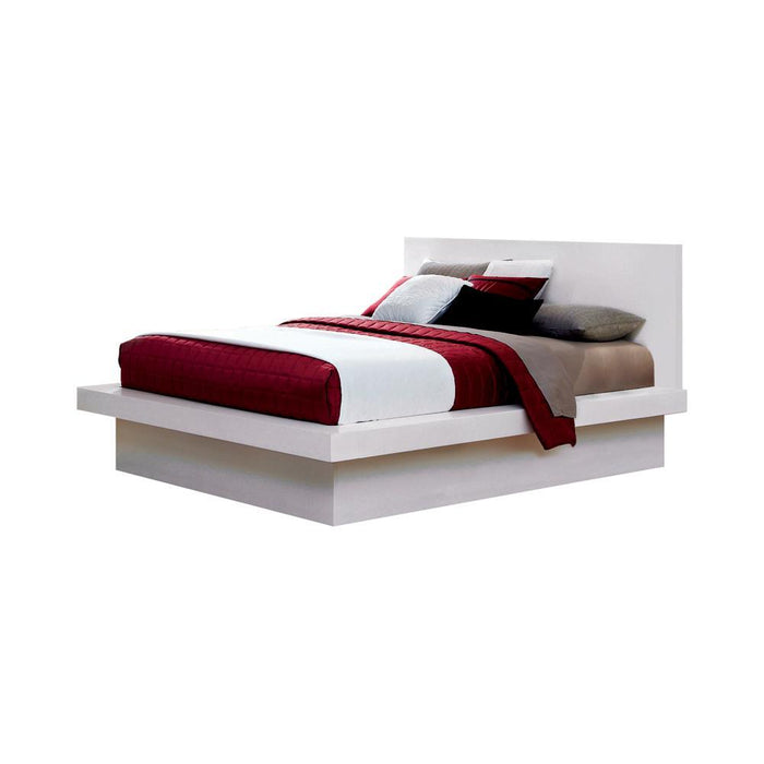 Jessica California King, E.king, & Queen Bed with Storage Headboard Cappuccino