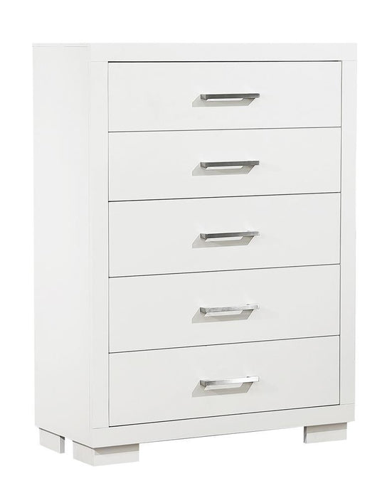 Jessica 5-drawer Chest White