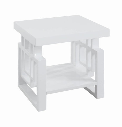 transitional-glossy-white-end-table