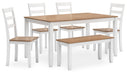 gesthaven-dining-table-with-4-chairs-and-bench-set-of-6