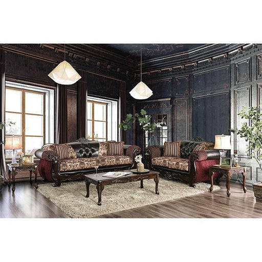 quirino-burgundydark-brown-love-seat