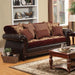 franklin-burgundyespresso-sofa-burgundy