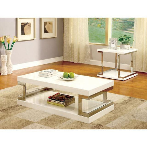 meda-whitechrome-end-table-white