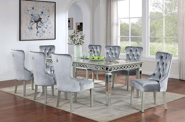 ADALIA Dining Table, Silver