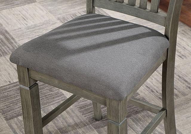 ANAYA Counter Ht. Chair (2/CTN), Gray/Lt. Gray