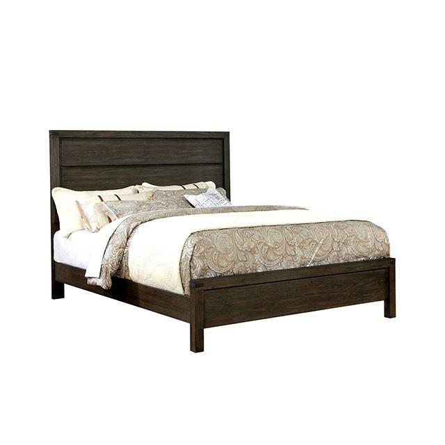 Rexburg Wire-Brushed Rustic Brown Full Bed