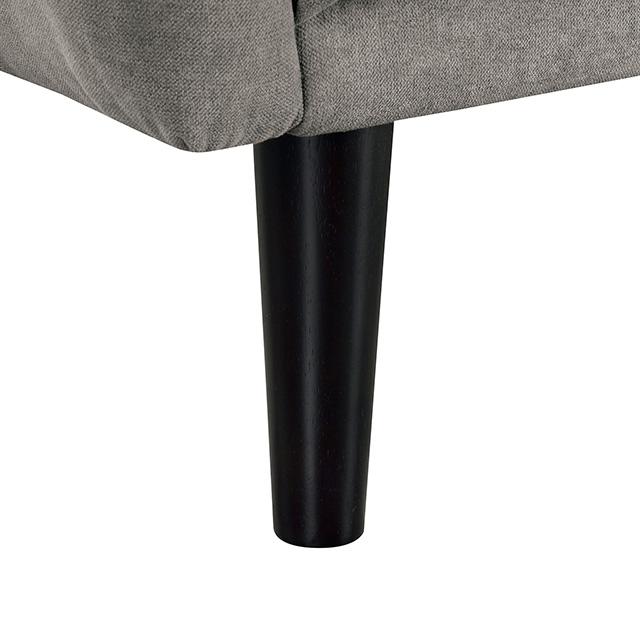 Aristide Futon Sofa Grey & Brown