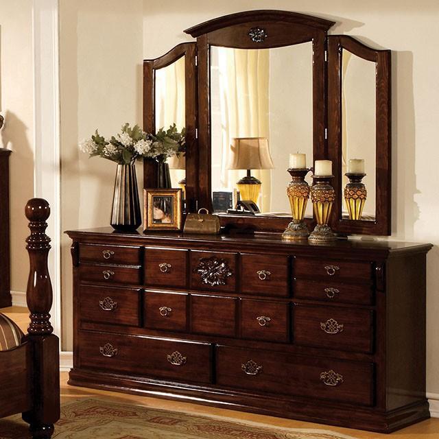 Tuscan II Glossy Dark Pine Dresser — Direct Factory Furniture Tuscan II Glossy Dark Pine Dresser — Direct Factory Furniture