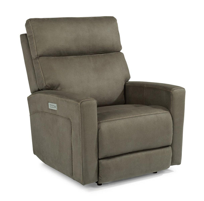 Flexsteel Ezra Power Recliner with Power Headrest and Lumbar