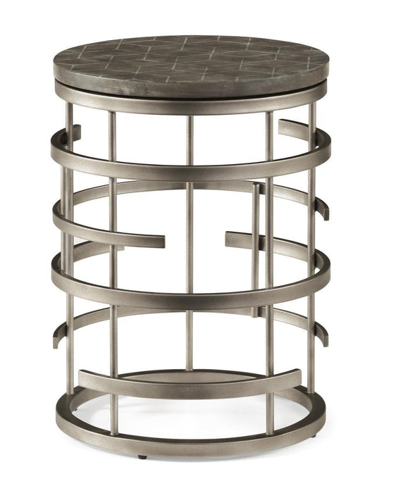 Flexsteel Halo Chairside Table in Silver