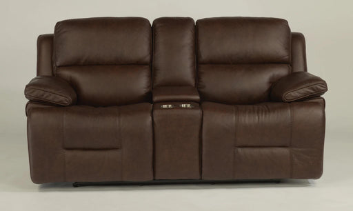 flexsteel-latitudes-apollo-leather-power-reclining-loveseat-w-console-and-power-headrests-in-brown-1849-64ph-986-70