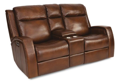 flexsteel-latitudes-mustang-leather-power-reclining-loveseat-w-console-power-headrests-1873-64ph-729-70