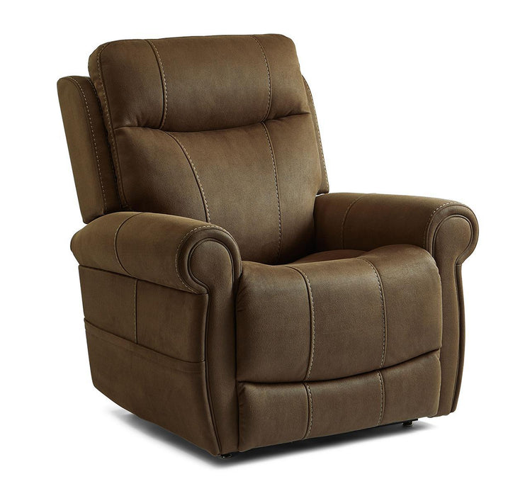 Flexsteel Stewart Power Lift Recliner with Power Headrest and Lumbar