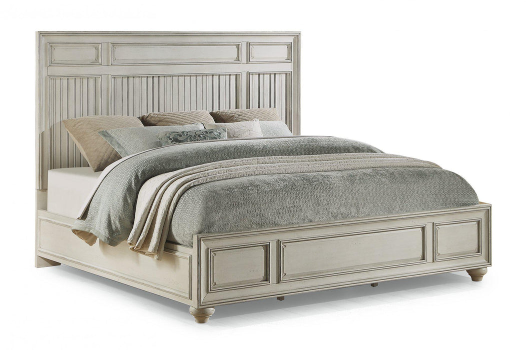 Flexsteel Wynwood Harmony King Panel Bed in White Wood