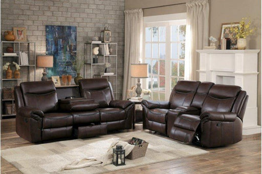 homelegance-furniture-aram-double-glider-reclining-loveseat-in-brown-8206brw-2