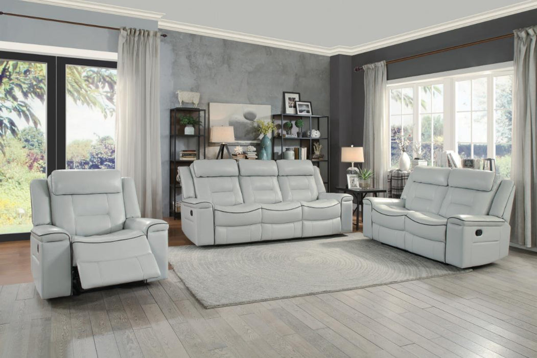 Darwan Lay Flat Recliner in Light Gray