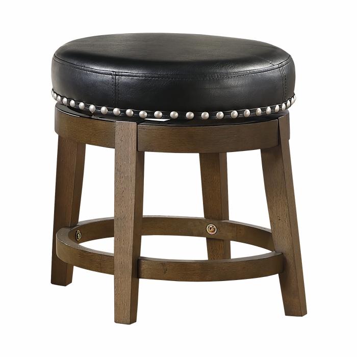 5681BLK-18 - Round Swivel Stool, Black image