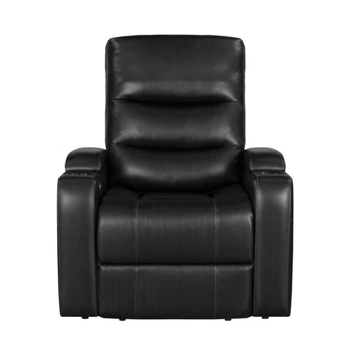 8559blk-1pwh-power-reclining-chair-with-power-headrest-receptacle-cup-holder-storage-arms-and-led-light