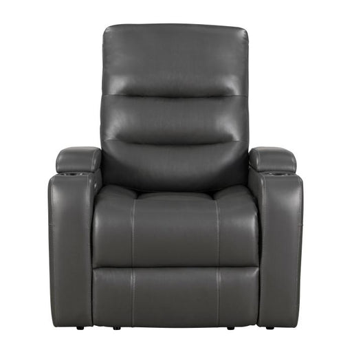 8559gry-1pwh-power-reclining-chair-with-power-headrest-receptacle-cup-holder-storage-arms-and-led-light