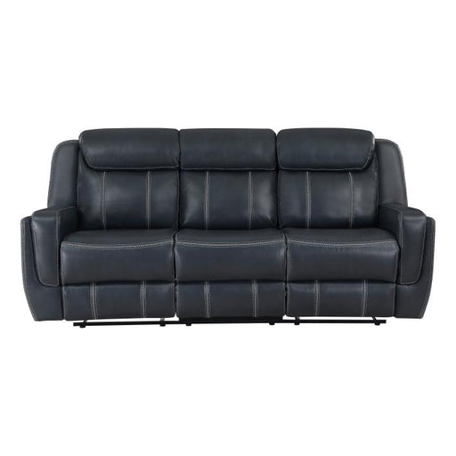 8516bu-3-double-reclining-sofa-with-center-drop-down-cup-holders-magazine-bag-receptacles-and-usb-ports