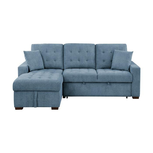 9816bu2lcrl-22-piece-sectional-with-left-chaise-pull-out-bed-and-hidden-storage