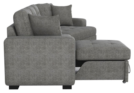 homelegance-furniture-logansport-left-side-2-seater-with-pull-out-ottoman-and-1-pillow-in-gray-9401gry-2l