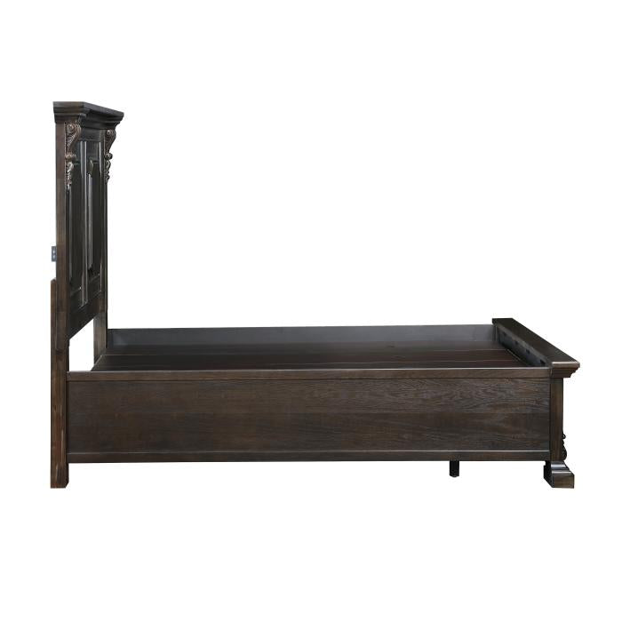 Cornwall (3) Eastern King Platform Bed with Footboard Storage