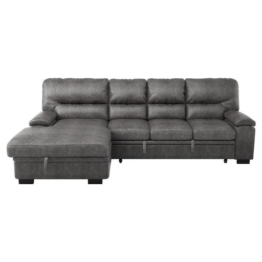 homelegance-furniture-michigan-sectional-with-pull-out-bed-and-left-chaise-in-dark-gray-9407dg-2lc3r