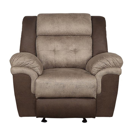 homelegance-furniture-chai-glider-reclining-chair-in-2-tones-brown-9980-1