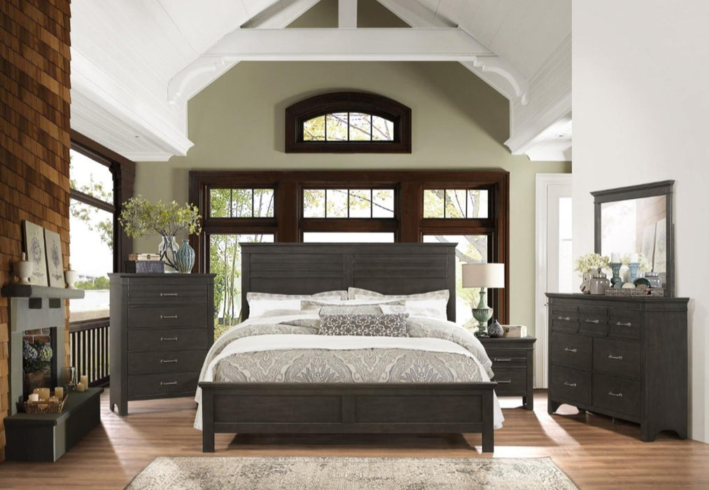 Blaire Farm Full Panel Bed in Saddle Brown Wood 1675F-1