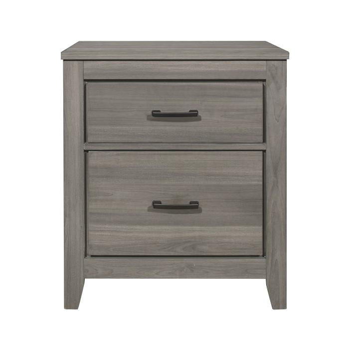 Waldorf 2 Drawer Nightstand in Dark Gray 1902-4 image