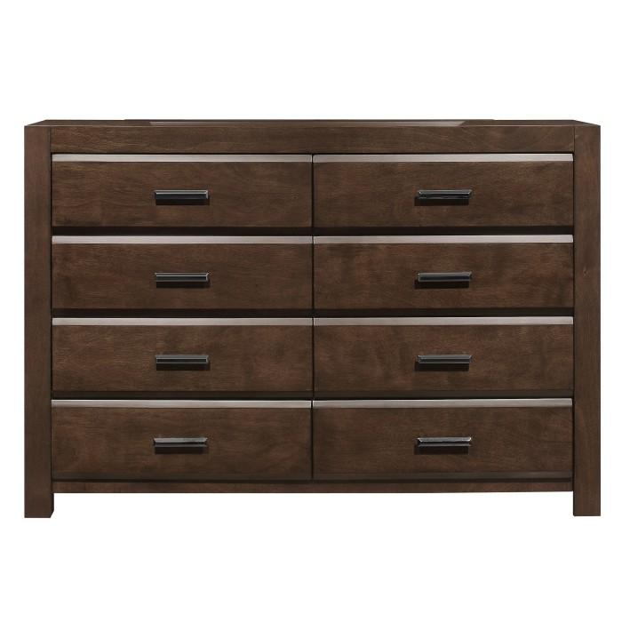 Erwan 8 Drawer Dresser in Dark Walnut 1961-5 image