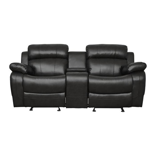 homelegance-furniture-marille-double-glider-reclining-loveseat-w-center-console-in-black-9724blk-2