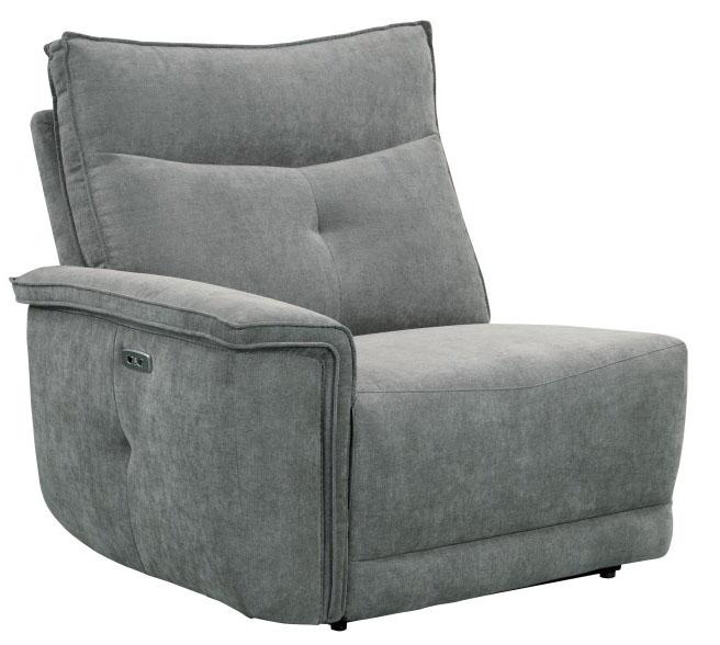 Tesoro Power Double Reclining Sofa w/ Power Headrests in Dark Gray 9509DG-3PWH