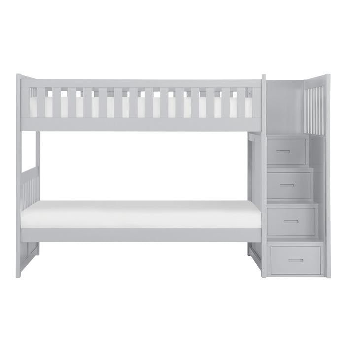 Orion Bunk Bed w/ Reversible Step Storage in Gray B2063SB-1 image