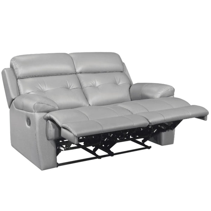 Lambent Double Reclining Loveseat in Silver Gray