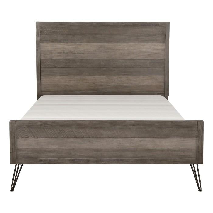 Urbanite Full Panel Bed in Tri-tone Gray 1604F-1