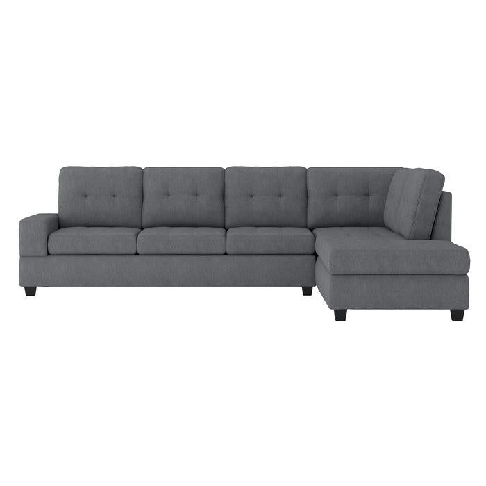 9507DGYSC - (2)2-Piece Reversible Sectional with Drop-Down Cup Holders image