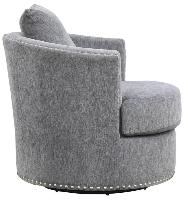 Morelia Swivel Chair in Dark Gray 9468DG-1