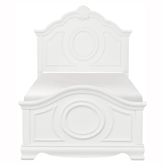 Lucida Twin Panel Bed in White 2039TW-1 image