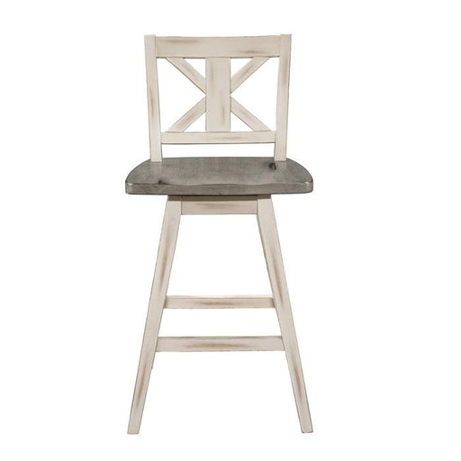 homelegance-amsonia-swivel-counter-height-chair-in-gray-and-white-set-of-2