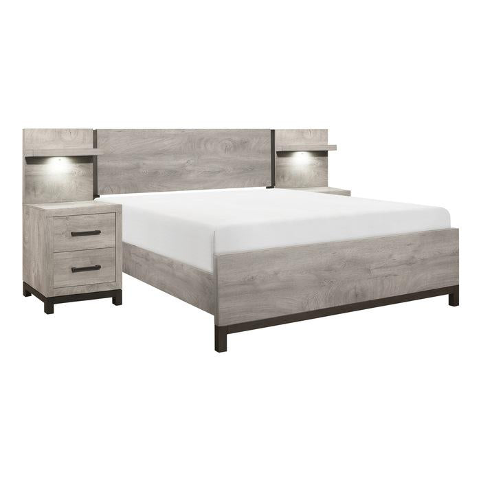 Zephyr 5pc Set Eastern King Wall Bed (EK+2NS+2NS-P)