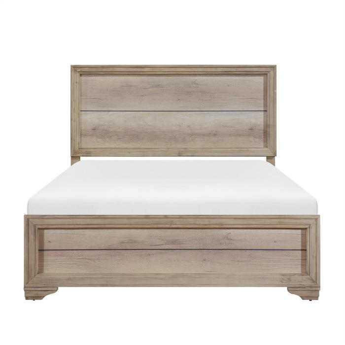 Lonan Queen Panel Bed in Natural 1955-1 image