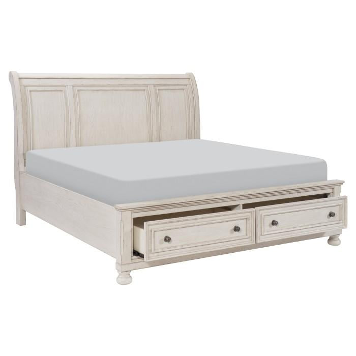 Bethel (3) Queen Platform Bed with Footboard Storage